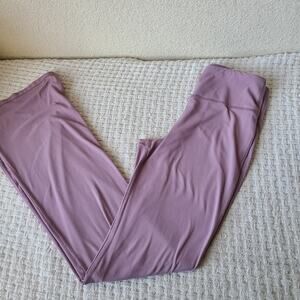 Athleta Girl High Rise Chit Chat Flare  Lavender Leggings Girls Size XL 14
